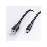 Töltő és adatkábel USB/Type-C csatlakozóval 3A 1.2 méter Usams SJ501 U68 fekete