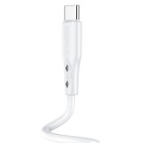 Töltő és adatkábel USB/Type-C csatlakozóval 3A 1 méter Borofone BX48 fehér