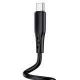 Töltő és adatkábel USB/Type-C csatlakozóval 3A 1 méter Borofone BX48 fekete
