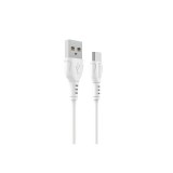 Töltő és adatkábel USB/Type-C csatlakozóval 3A 1 méter Borofone BX51 Triumph fehér