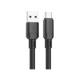Töltő és adatkábel USB/Type-C csatlakozóval 3A 1 méter Borofone BX81 fekete