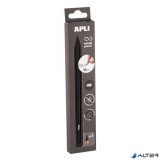 Töltőceruza, HB, hatszögletű, csereheggyel, APLI 'Infinite', fekete