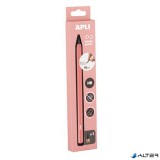 Töltőceruza, HB, hatszögletű, csereheggyel, APLI 'Infinite', rózsaszín