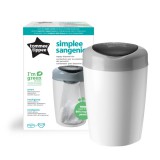 Tommee Tippee pelenkacsomagoló vödör - Simple Sangenic fehér