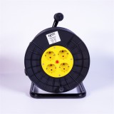 TOO 25 méter kábel kábeldobon 4 aljzattal fekete (CRB-4250) (CRB-4250)