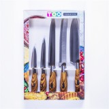TOO 5 darabos késkészlet fa nyéllel (KT-392) (KT-392)