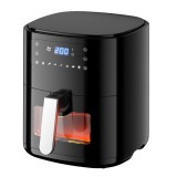 TOO AF-650-B-1500 W, 6 L, 7 Program, Fekete, Forrólevegős Sütő