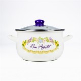 TOO BELLY BON APPETIT 2,1 literes, 16cm átmérő, 11cm magasságú lábas (fazék) üveg fedővel