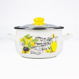 TOO BELLY OLIVE 2,1 literes, 16cm átmérő, 11cm magasságú lábas (fazék) üveg fedővel