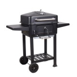 TOO BG-200B fekete BBQ faszenes grillkocsi két oldalsó asztallal (BG-200B)