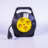 TOO CRB-4100Hosszabbító 4 aljzatos Kábeldob 10m - Fekete (CRB-4100)