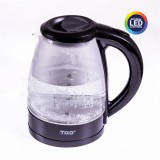 TOO KE-800, 1800 W, 1,8 L, Fekete, Üveg, Elektromos vízforraló
