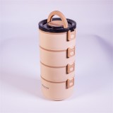 TOO KT-114-BE bézs műanyag ételhordó, 15×15×33 cm (KT-114-BE)