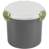TOO KT-146, 600 ml, Kör alakú, Szürke, Műanyag, Joghurt és Ételtároló doboz