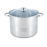 TOO KT-213 ,11 L-es, Ezüst, Rozsdamentes acél,  26 cm, Konyhai edény, Fedővel