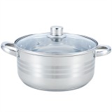 TOO KT-216, 4 L-es, Inox, Rozsdamentes acél, Konyhai edény, Fedővel