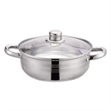 TOO KT-220 3 L-es kétfüles serpenyő fedővel, 22cm-es konyhai rozsdamentes edény