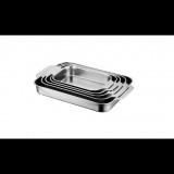 TOO KT-300 Praktikus rozsdamentes acél tálca fogóval 36.5 x 22 x 8 cm (KT-300)