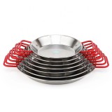 TOO KT-314, 32 cm, Rozsdamentes acél, Paella serpenyő, Szilikon fogóval