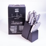 TOO KT-389 BERLIN, 16 db-os, Rozsdamentes acél,  Késkészlet