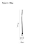 TOO KT-523 Rozsdamentes acél szívószál szűrőkanállal (KT-523)