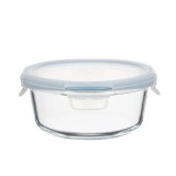 TOO KT-90, 950 ml-es, Kerek, Átlátszó, Üveg, Ételtároló műanyag tetővel