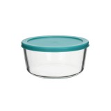 TOO KT-92, 944 ml-es, Kerek, Átlátszó, Üveg, Ételtároló műanyag tetővel