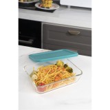 TOO KT-94 üveg 700 ml-es sütőbe helyezhető téglalap alakú ételtároló műanyag tetővel (KT-94)