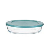 TOO KT-99, 2400 ml-es, Ovális alakú, Átlátszó, Üveg, Ételtároló műanyag tetővel