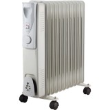 TOO OFR-11-2500-130 2500W 3 fokozat, 11 tag, termosztát Fehér-Fekete olajradiátor