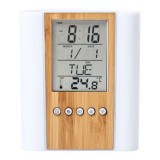 TOO PHC-300-LB digitális óra írószertartóval bambusz-fehér (PHC-300-LB)