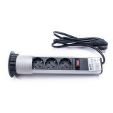 TOO PPS-300-3S rejtett hálózati elosztó 3 aljzat ezüst (PPS-300-3S)