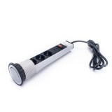 TOO PPS-304-3S rejtett hálózati elosztó 3 aljzat ezüst (PPS-304-3S)