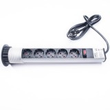 TOO PPS-310-5S 5-ös 3500W ezüst rejtett hálózati elosztó