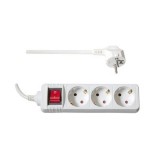 TOO PSW-315S kapcsolós elosztó 3 aljzat,1.5 méter vezeték fehér (PSW-315S)