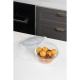 TOO üveg kerek ételtároló, csatolható műanyag tetővel 400 ml-es (KT-88) (KT-88)