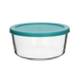 TOO üveg kerek ételtároló, műanyag tetővel 1652 ml-es (KT-93) (KT-93)