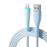 Toocki iPhone Lightning 2.4A 12W kábel 2m kékes fehér (TXCL-BMHA02)