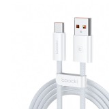 Toocki USB A - USB C 66W 6A kábel 1m fehér (TXCAC-YG02)