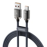 Toocki USB A - USB C 66W 6A kábel 2m szürke (TXCT-SJA01)