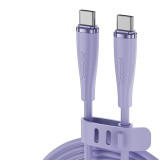 Toocki USB C 5A 60W kábel 1m lila (TXCTT2- XJ05M)