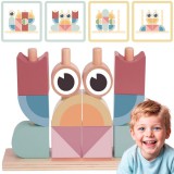 Tooky Toy 18 db-os montessori puzzle - fejlesztőjáték 2 éves kortól - feladatlapokkal