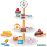 Tooky Toy 3 szintes tortaállvány kiegészítőkkel