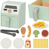 Tooky Toy fa játék légkeveréses sütő kiegészítőkkel