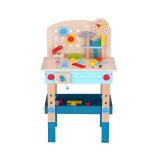 Tooky Toy Fából készült Munkapad kiegészítőkkel