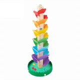 Tooky Toys Tooky Toy fa játék Golyópálya - Szivárvány