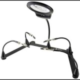 TOOLCRAFT Mágneses harmadik kéz nagyítóval, O 90 mm x 365 mm, (TO-7492830) (TO-7492830)