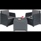 TOOMAX Diana Kerti bútor szett, 2 személyes, grafitszürke (Z0589R1--4100)