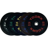 Toorx 50 mm  gumírozott tárcsa 25 kg Bumper Plate