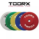 Toorx 50 mm Olimpiai gumírozott tárcsa 10 kg Bumper Plate